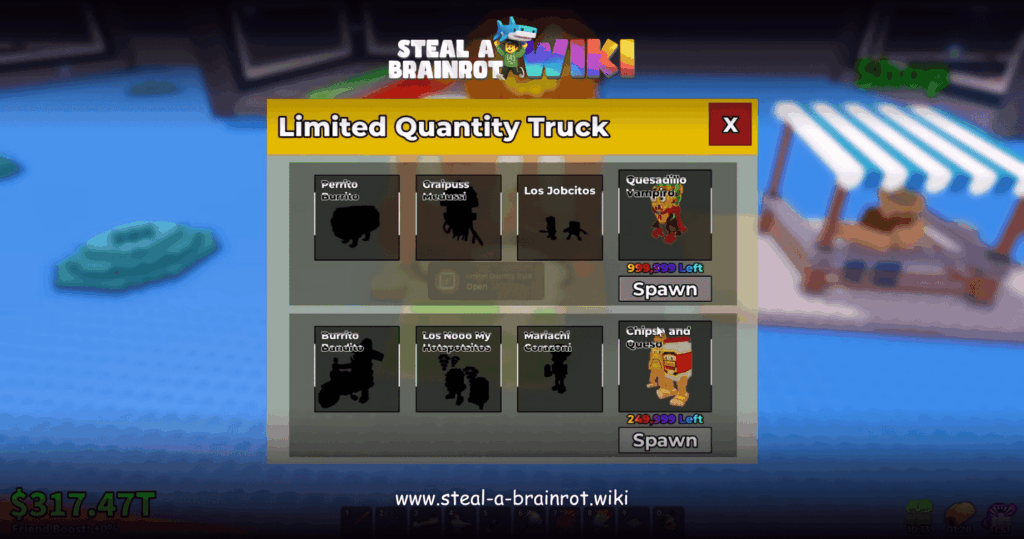 Steal A Brainrot Wiki Chipso and Queso Quantity