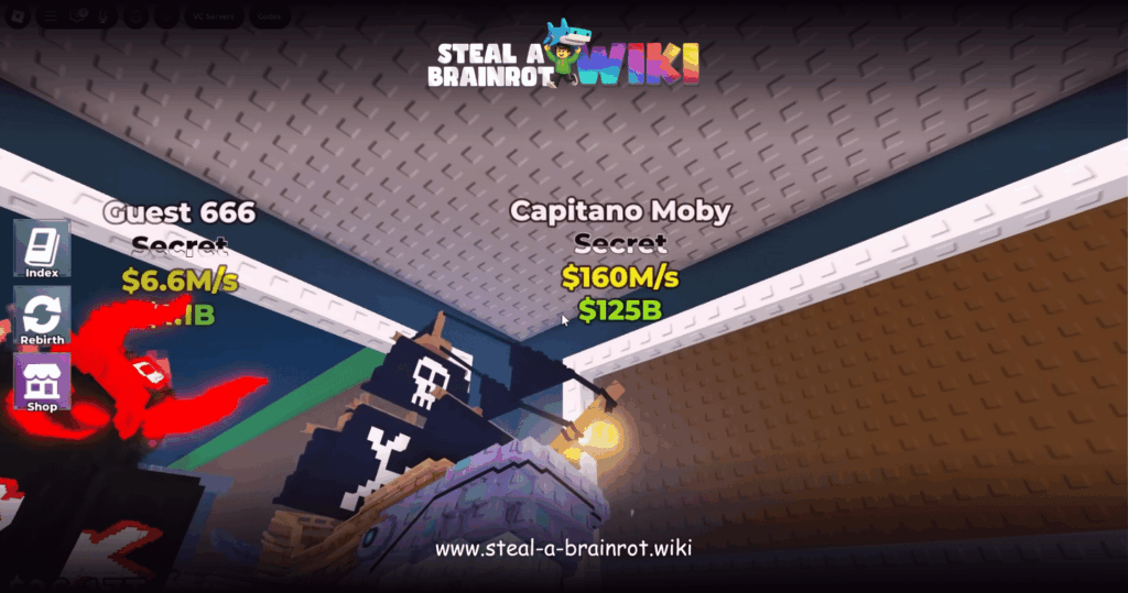 Steal A Brainrot Wiki capitano moby In base
