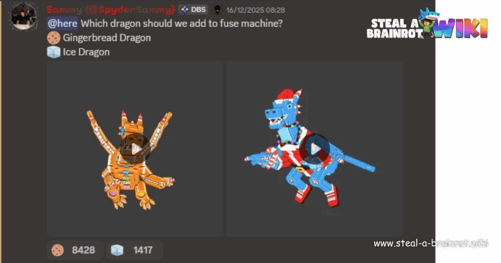 Steal A Brainrot Dragon Gingerini Discord Leak